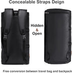 seyfocnia Convertible Travel Garment Bag,Carry on Garment Duffel Bag for Men Women - 2 in 1 Hanging Suitcase Suit Business Travel Bag