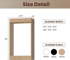 ROOMTEC 22.5" Double Hanging Closet Unit, Modular Closet System with Hanging Rod, Wardrobe Organizer for Bedroom or Walk-in Closet, Wall Mounted, Customizable Clothes Storage Unit, Wood