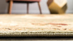 Rugs.com Chateau Collection Rug – 6 Ft Round Green Medium Rug Perfect for Kitchens, Dining Rooms