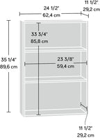 Sauder Beginnings 3-Shelf Bookcase/ Book shelf, Soft White finish