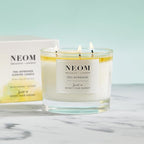 NEOM- Feel Refreshed Scented Candle, 3 Wick | Lemon & Basil | Essential Oil Aromatherapy Candle | Scent to Boost Your Energy