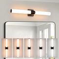 Modern Wall Sconce 38.2 Inch Black Bathroom Sconces Led Wall Lights with Acrylic Shade Hardwired Long Vanity Lighting Fixtures Over Mirror for Bedroom Living Room Hallway