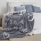 Pubrave Get Well Gifts for Women/Men After Surgery, Inspirational/Sympathy/Thinking of You/Birthday/Feel Better Gifts for Women/Men, Healing Blanket Grey 60x80in