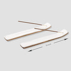 Folkulture Set of 2 Incense Holder or Incense Burner for Insence Sticks, Modern Ash Catcher or Insence Burner Holder, Wooden Insense Stick Holders or Inscent Tray, Mango Wood