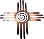 HGartworks Southwestern Zia with Spiral Swirl Center Metal Wall Art Décor 14" 18", 20", 24" 30" or 44" (30")