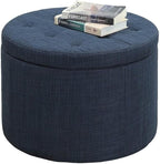 Convenience Concepts Designs4Comfort Round Shoe Storage Ottoman