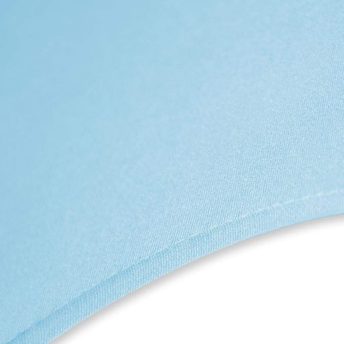 Set of 1/10/50Pcs Hotel Fitted Folding Dining Spandex Stretch Chair Covers - Wedding Reception Banquet Party Restaurant, 17 Colors! (1, Serenity Blue)
