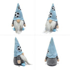 Little Football Soccer Gnomes Plush Ornaments Cute Swedish Tomte Nisse Dwarf Gnome Doll Sports Game Fans Gifts Tiered Tray Home Decoration