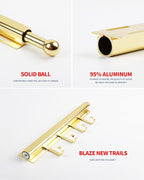 12 inch Valet Rod for Closet Pull Out Closet Valet Rod Slide Out Gold Valet Rods for Closets Telescopic Closet Rod