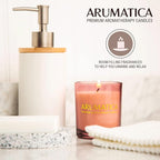 Premium Aromatherapy Candle Set | Stress Relief Soy Wax Candles with Relaxing Scents | Scented Candles for Home Yoga, Meditation & Spa | Luxury Candle Gift Set (4 Pack, 5oz Each) Total 20oz