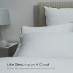 Luxury Down Fiber Pillows Queen Size, Bed Pillows for Sleeping, Pillow for Back, Stomach or Side Sleepers