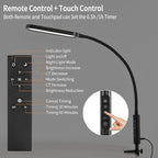 Clamp on Lamp, LUJOLUMIN LED Desk Lamp, 18W, 3000 LMS, 3 Color Modes, 16 Brightness Levels, CRI>95, Reading Light, Eye-Caring Task Lamp with Remote for Reading, Office, Home (Adapter Included)