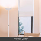 Brightech SkyLite LED Floor lamp, Torchiere Super Bright Floor Lamp for Living Rooms & Offices - 3 Way Dimmable Tall Torch Lamp, High Lumen Standing Pole Lamp for Bedroom Reading - White