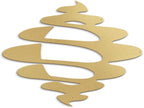 SIGNLEADER Metal Wall Art Decor Abstract Shapes Geometric Illustrations Modern Abstract Wall Sculpture Hangings Home Decoration for Living Room, Bedroom, Bathroom, Kitchen, Outdoor - 24" Gold
