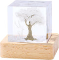 brambling brambing Sakura Elk Resin Ambient Light Bubble Free, Non Stringy, Odorless, Durable Premium Home Decor Piece, Perfect Craft for Collection Ideal Gift Choice. (Sakura - White, Small - 5CM)