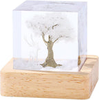 brambling brambing Sakura Elk Resin Ambient Light Bubble Free, Non Stringy, Odorless, Durable Premium Home Decor Piece, Perfect Craft for Collection Ideal Gift Choice. (Sakura - White, Small - 5CM)