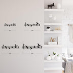 SIGNLEADER Metal Wall Art Decor Music Notes and Birds Modern Abstract Wall Sculpture Hangings Home Decoration for Living Room, Bedroom, Bathroom, Kitchen, Outdoor - 24" Black