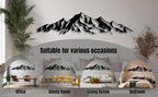 Vailla Mountain Wall Art Decor Wall Hanging Sculpture Modern Home Decoration Nature Wall Decor Large Wooden Art 3D Textured Sculptures for Living Room Bedroom Office Dinnig Room