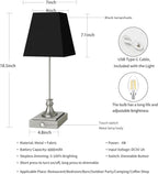 Rechargeable LED Table Lamps with Stepless Touch Control,Sliver Cordless Lamp for Living Room&Bedside&Patio&Shower,Small Desk Lamp(6000mAH Battery),1 Pack for Home Decor,Best Gifts for Family