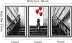 Novatique Street Graffiti Wall Art Banksy Wall Art Abstract Painting Pop Art Wall Decor Colorful Pictures Canvas Prints for Bedroom Bathroom,16" x 24" x 3Pcs