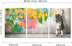 Novatique Street Graffiti Wall Art Banksy Wall Art Modern Butterfly Art for Teens Bedroom Colorful Graffiti Picture Print Home Decor for Living Room Office,20”x 28”x3 Pcs
