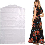 100 Pack Garment Bag Transparent Clothing Dust Cover Storage Bag Suitable for Wedding Dresses Long Skirts Windbreakers Down Jackets 23.6x59 inches