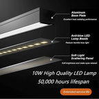 LED Desk Lamp for Home Office, 360° Flexible Gooseneck Desk Light with 3 Color Modes & 10 Brightness, Eye-Caring Adjustable Task Light for for Piano, Computer, Workbench, 10W, 1000LM (White)