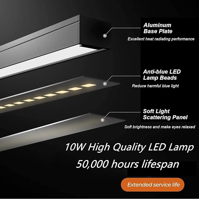 LED Desk Lamp for Home Office, 360° Flexible Gooseneck Desk Light with 3 Color Modes & 10 Brightness, Eye-Caring Adjustable Task Light for for Piano, Computer, Workbench, 10W, 1000LM (White)