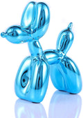Balloon Dog Statue Modern Home Decor Collectible Figurines Art Funky Statues for Coffee Table Decorations Trendy Color Schemes Room Aesthetic Sculpture Dog (3.9 * 3.9 * 1.5inch, Sky Blue)