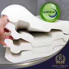 Cervical Memory Foam Pillow – 4-Layer Adjustable King Size Contour Design for Side Sleepers, Neck Support & Pain Relief, Orthopedic, CertiPUR-US Certified