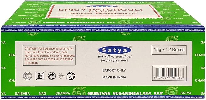 Spicy Patchouli Incense Sticks and Incense Stick Holder Bundle Insence