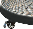 COBANA Patio Umbrella Base, Heavy-Duty Stand Resin Weights with Wheels for Outdoor Market Umbrella, 52lbs, Bronze