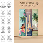 Folkulture Incense Sticks with Holder (120 Sticks) | Set of 6 Premium Incense Sticks for Aromatherapy | No Charcoal, Organic, Non Toxic, 45 Mins,Long Burning Coconut, Coffee, Rose Insence-Sticks