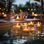 80 Pack 2 inch White Floating Candles Unscented Floating Candle for Centerpieces 5-6 Hours Burning 2” Floating Candle Bulk for Wedding Christmas