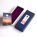 Asayu Japan Low Smoke Incense Gift Set with Incense Holder and Brass Stand, Sakura Incense Sticks with White Lotus Holder
