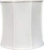 Royal Designs, Inc. BSO-719-16LNEG-2 Drum Basic Lamp Shade, 15 x 16 x 16, Linen Eggshell, 2-Pack