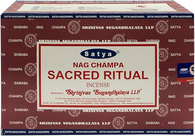 Sacred Ritual Incense Sticks and Holder Bundle - Satya Incense