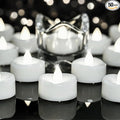 LED Candles, Tea Lights Candle Battery Operated, 50-Pack 200+Hours Flameless Tealight Candle, Realistic Tea Lights for Halloween Christmas Wedding, Pure White Light