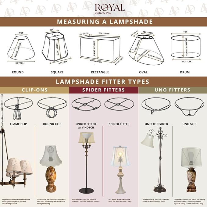 Royal Designs, Inc. BSO-704-12BLU True Bell Basic Lamp Shade, 6.5 x 12 x 10.5, Blue