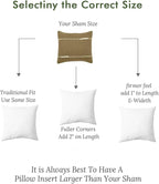 Feather Down Throw Pillow Inserts 20 x 20, Set of 2, 100% Organic Cotton Shell, Soft Decorative Square Pillows Insert for Living Room Sofa, Couch, or Bed (White)