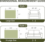 Couch Cover for Dogs, Non Slip Sofa Cover, Washable Couch Covers, 2 Cushion Sofa for Dogs Furniture Protector with Tassels Chenille Sofa Covers for Pets (Tassel Green, 71" x 102")