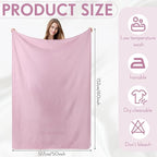 Shimeyao 24 Packs Fleece Throw Blanket Soft Warm Lightweight Fleece Blanket Cozy Throw Bulk for Home Bed Couch Sofa Office Wedding Gifts Suitable for Seasons, 50 x 60 Inches(Light Purple)