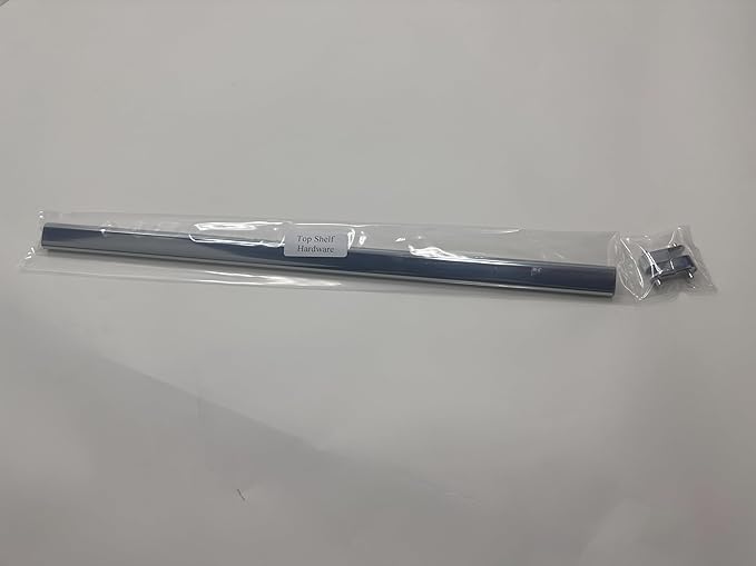 Chrome Oval Closet Rod with End Supports (Chrome, 48" Wide Space)