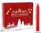 Set of 20 Red Candles –Spell Chime Candles for Christmas,Household, Wedding, Rituals, Prayer, Birthdays, Meditation, Altar,Party and Home Décor Candlesticks - 4 Inch Tall, Unscented (Red)