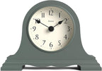 JONES CLOCKS® Speakeasy Mantel Clock | Classic Napoleon’s hat Design | Green | Contemporary Classic Style for Desk, Table, Shelf or Bedside