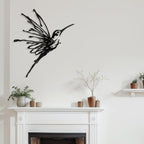 SIGNLEADER Metal Wall Art Decor Flying Bird Minimalist Modern Abstract Wall Sculpture Hangings Home Decoration for Living Room, Bedroom, Bathroom, Kitchen, Outdoor - 30" Black