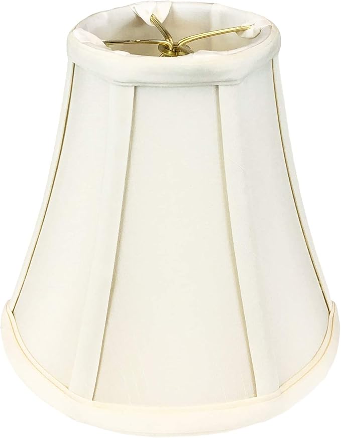 Royal Designs, Inc. BSO-704RC-7EG True Bell Basic Lamp Shade with Round Clip, 3.75 x 7 x 6.75, Eggshell
