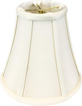 Royal Designs, Inc. BSO-704RC-8EG True Bell Basic Lamp Shade with Round Clip, 4 x 8 x 7.25, Eggshell