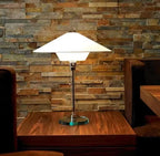 Astral Bauhaus Wagenfeld-Inspired Glass Cordless LED Table Lamp | Modern Bedroom & Living Room Lamp | Portable Accent Rechargeable Lamp for Indoor & Outdoor Use