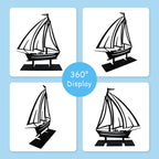 Metal Sailboat Table Decor, Sailing Tabletop Decor, Coastal Sea Metal Decor, Sailboat Decoration, Sail Boat Art Work, Nautical Decoration for Living Room Bookshelf
